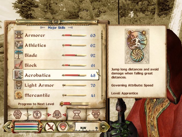 TESIV Oblivion Screenshot Acrobatics Skill