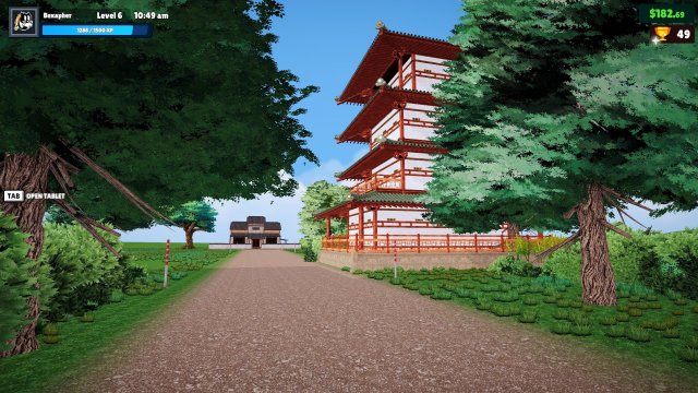 A Pagoda Outside the Shop