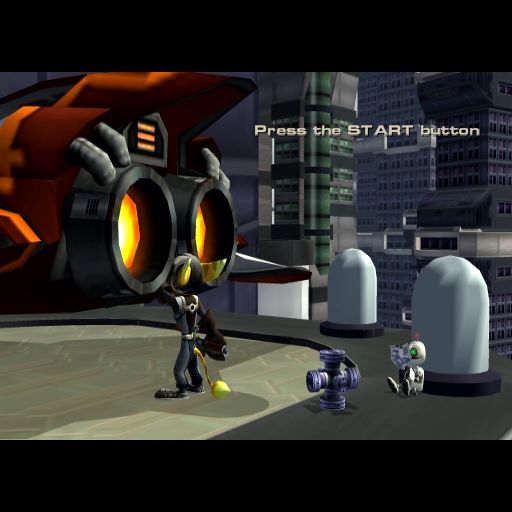 4940291 ratchet clank up your arsenal playstation 2 title screen