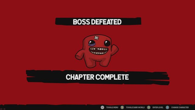 supermeatboy3D bossdefeated