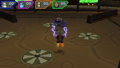 2951457 ratchet clank size matters psp clanks gadgebot toss challenge