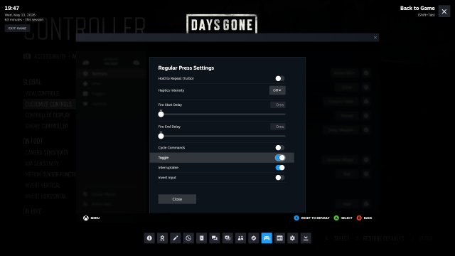 Days Gone Steam Crouch Screenshot
