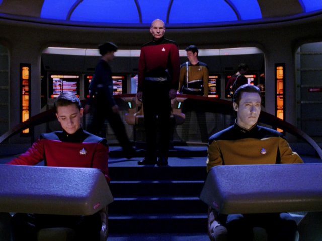 The Next Generation Yesterdays Enterprise Dark Bridge