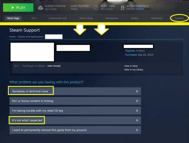 How to request a Steam Refund