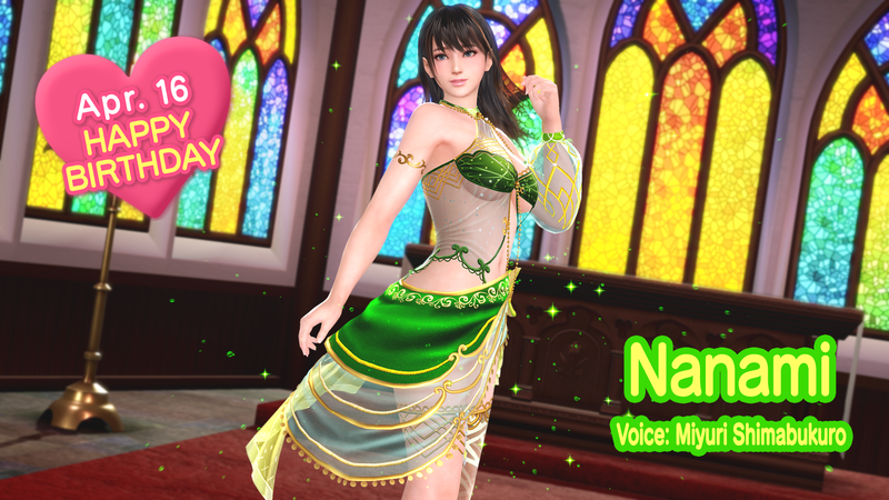 Dead or Alive Xtreme Venus Vacation Celebrates Nanami's Birthday