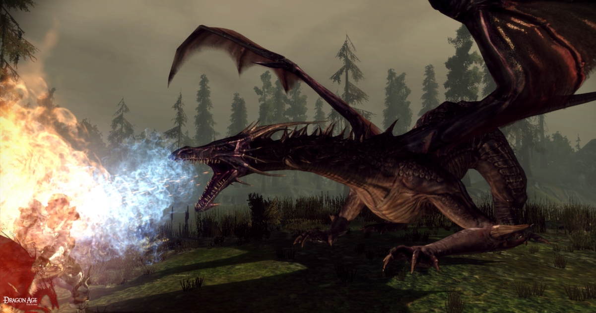 video game with dragon