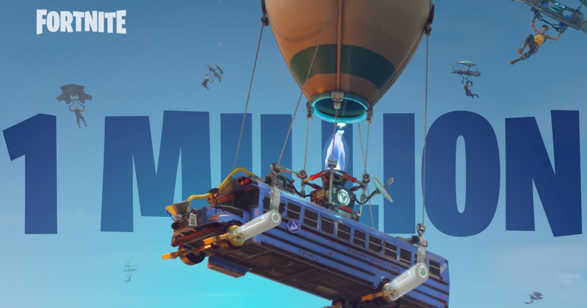 fortnite battle royale lands 1 million players in 24 hours - fortnite battle lands