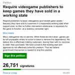 UK Government Petition To "Stop Killing Games" Ending Early