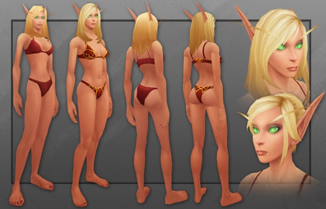 Artcraft Sneak Of New Blood Elf Character Models Gamegrin