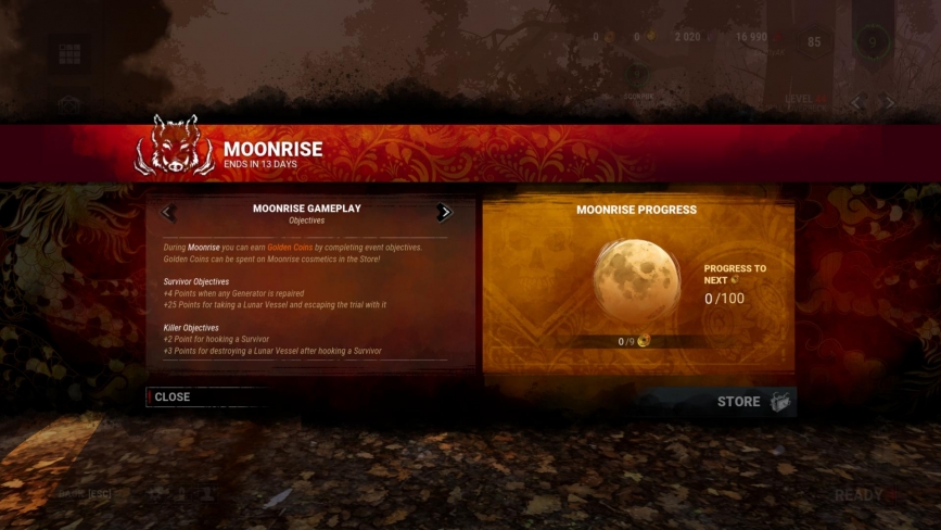 [Dead by Daylight] Moonrise ( 1 / 2 )