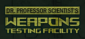 Dr. Professor Scientist's Weapons Testing Facility Box Art