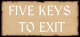 Five Keys to Exit Box Art