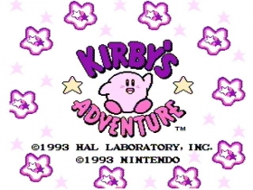 Kirby's Adventure Box Art