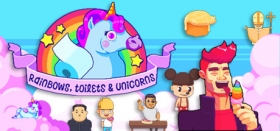 Rainbows, toilets & unicorns! Box Art