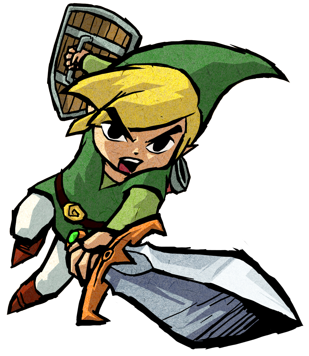 The Legend of Zelda: Four Swords Adventures Character Art.