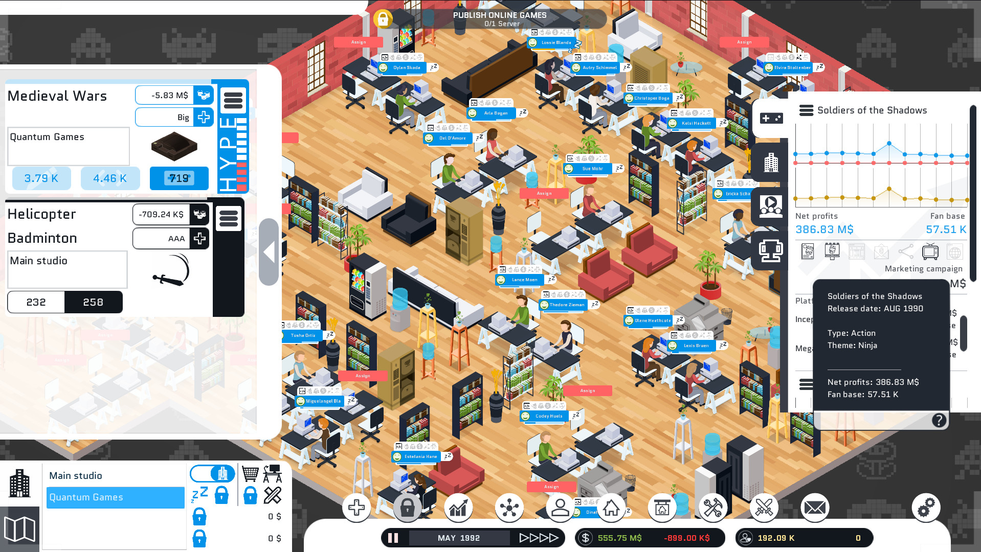 City Game Studio: a tycoon about game dev - Images & Screenshots | GameGrin